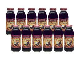 【有機JAS認定】ブルガリア産<br>有機アロニア100％果汁<br>ケース（12ビン入り）